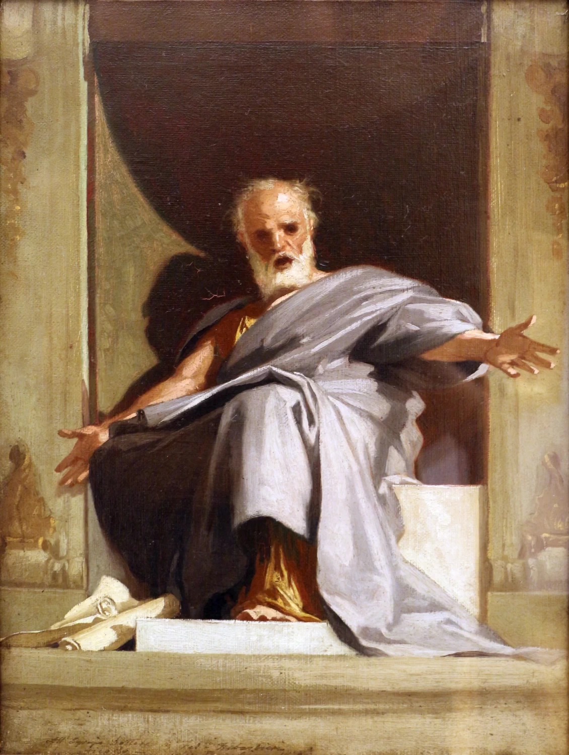 Profeta Isaia, studio per affresco nella chiesa di s.m. dell'Assunta a Genova - Galleria d'Arte Moderna, Genova